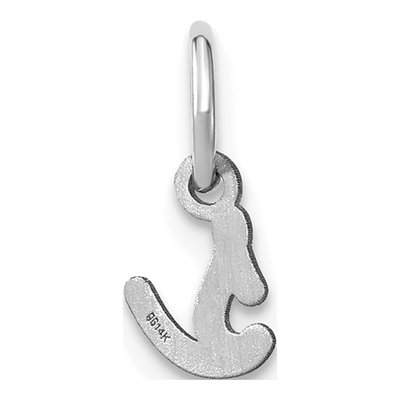14K White Gold Letter S Charm – view 3