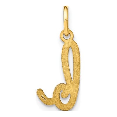 14K Yellow Gold Letter B Charm – view 5