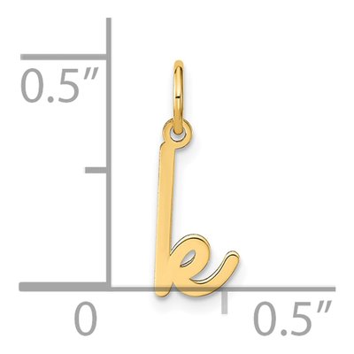 14K Yellow Gold Letter K Charm – view 5