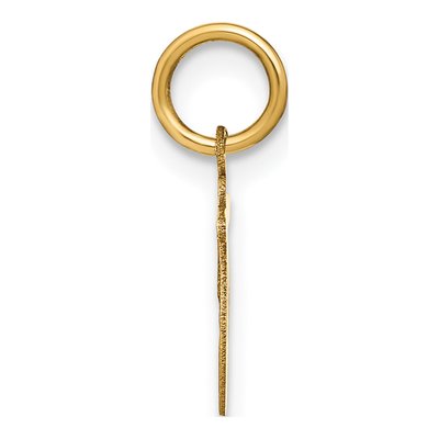 14K Yellow Gold Letter T Pendant – view 3