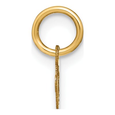 14K Yellow Gold Letter V Charm – view 3
