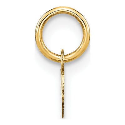 14K Yellow Gold Letter W Charm – view 3