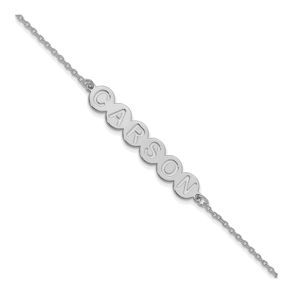 Personalized Sterling Silver Letter Bubble Bracelet