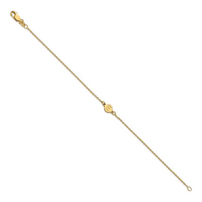 Gold-Plated Sterling Silver Personalized Letter Bubble Bracelet – view 2
