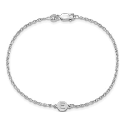 Sterling Silver Personalized Letter Bubble Bracelet – view 4