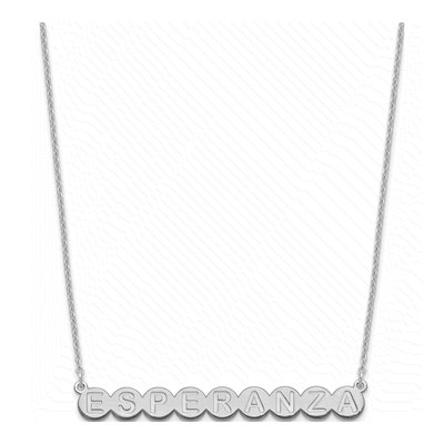Sterling Silver Personalized 9-Letter Name Necklace – view 2