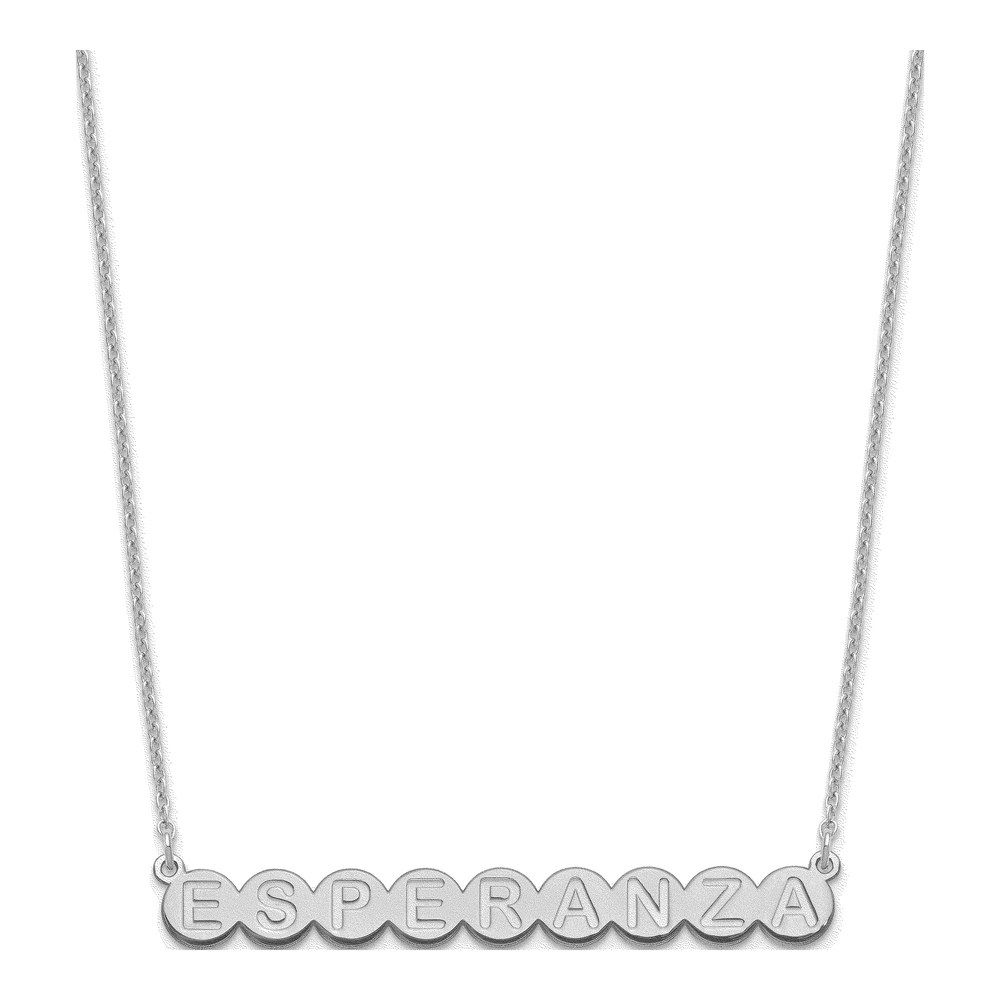 Sterling Silver Personalized 9-Letter Name Necklace
