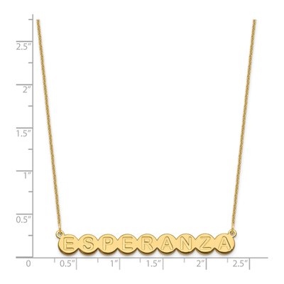 14K Yellow Gold Personalized 9-Letter Name Necklace – view 3