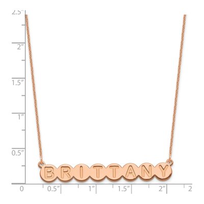 14K Rose Gold Personalized Letter Necklace – view 2