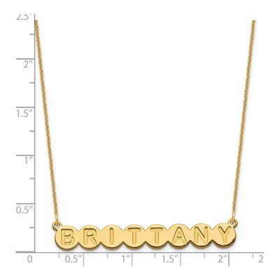 14K Yellow Gold Personalized 8-Letter Necklace – view 3
