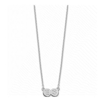 Sterling Silver Personalized 2-Letter Bubble Necklace – view 2