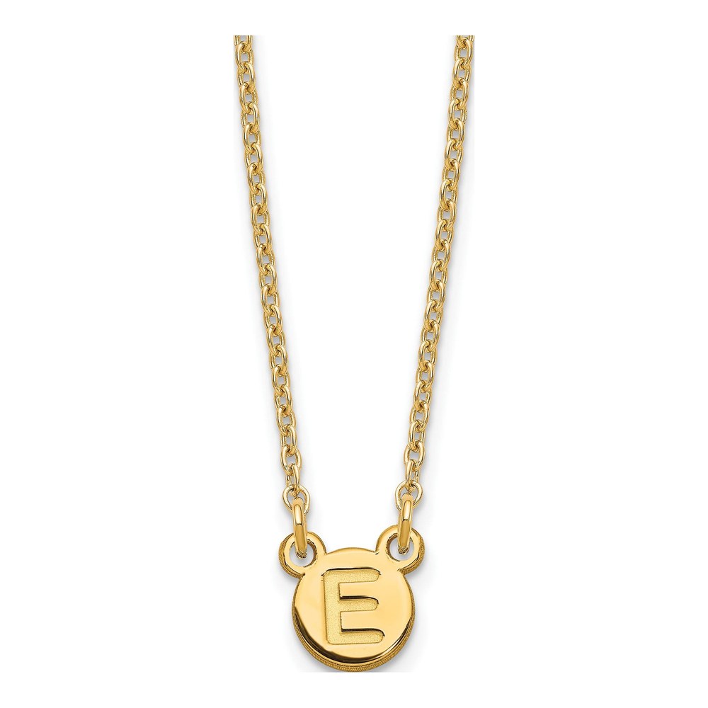 Gold-Plated Sterling Silver Initial Bubble Necklace