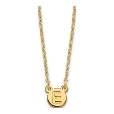 Gold-Plated Sterling Silver Initial Bubble Necklace