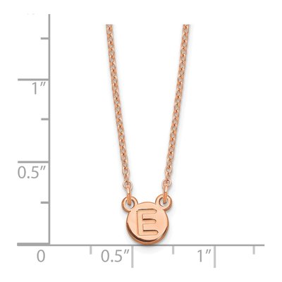 Rose Gold-Plated Sterling Silver Personalized Initial Necklace – view 2