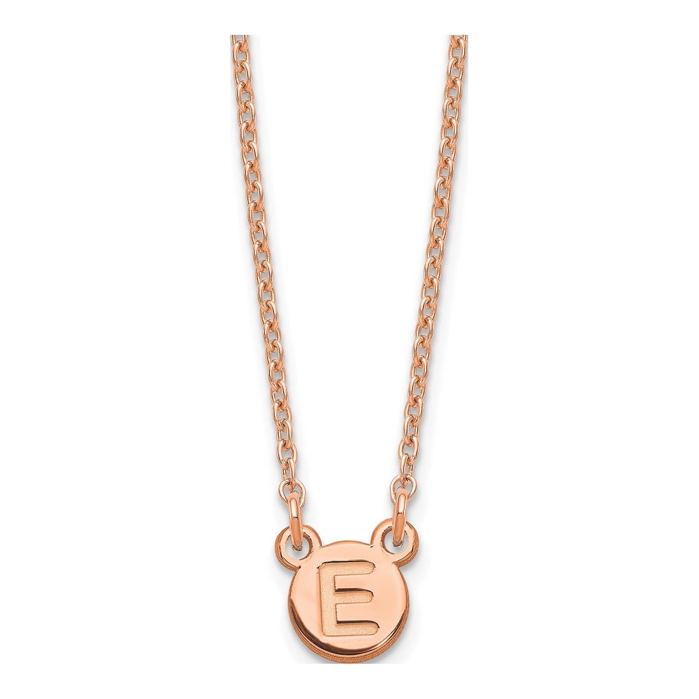 Rose Gold-Plated Sterling Silver Personalized Initial Necklace