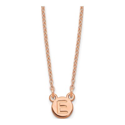 Rose Gold-Plated Sterling Silver Personalized Initial Necklace