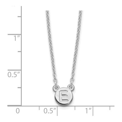 Sterling Silver Personalized Initial Bubble Necklace – view 3