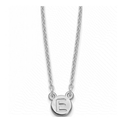 Sterling Silver Personalized Initial Bubble Necklace