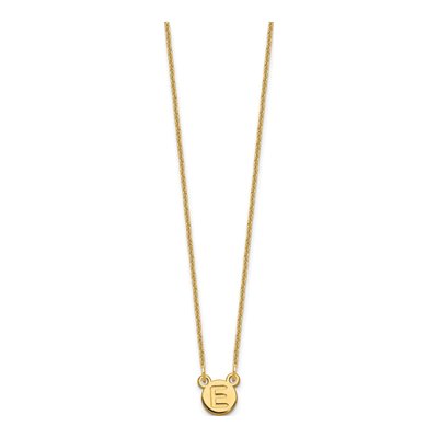 14K Yellow Gold Personalized Initial Bubble Necklace – view 2