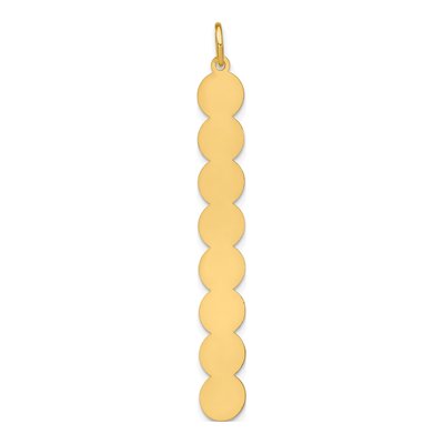 Gold-Plated Sterling Silver Personalized Letter Bubble Pendant – view 4
