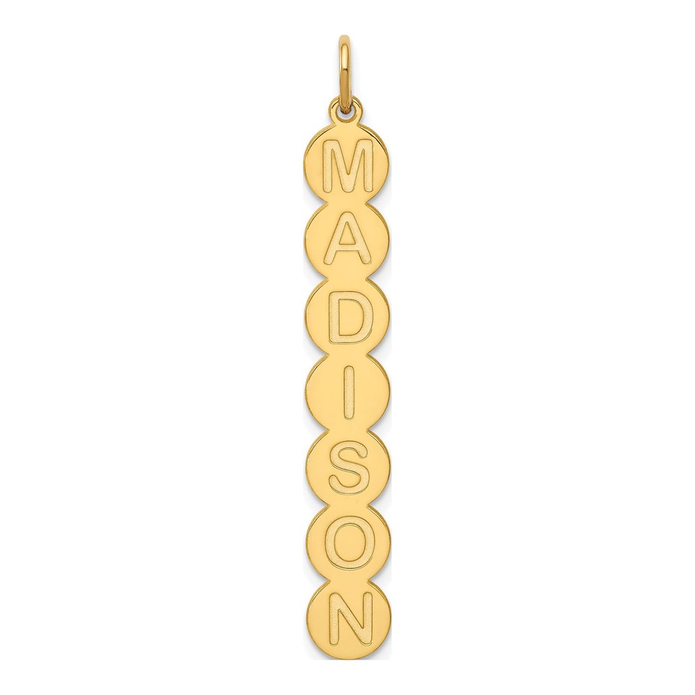 Gold-Plated Sterling Silver Personalized Letter Bubble Pendant
