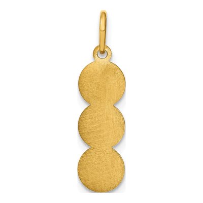 Gold-Plated Sterling Silver Personalized 3-Letter Bubble Pendant – view 4