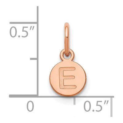 14K Rose Gold Letter Bubble Pendant – view 2