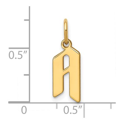 Gold-Plated Sterling Silver Letter A Pendant – view 4