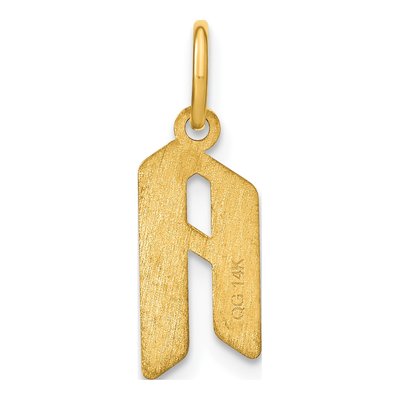 Gold-Plated Sterling Silver Letter A Pendant – view 5