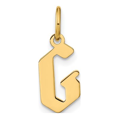 Gold-Plated Sterling Silver Letter G Pendant