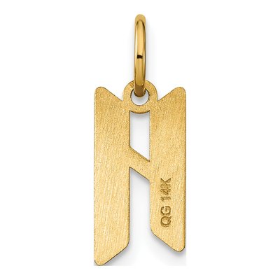 Gold-Plated Sterling Silver Letter H Pendant – view 3