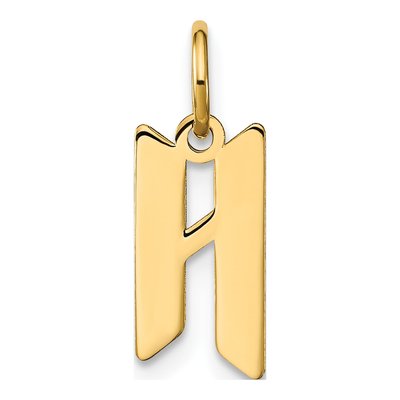 Gold-Plated Sterling Silver Letter H Pendant