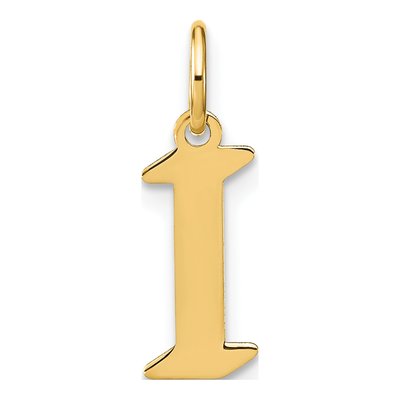Gold-Plated Sterling Silver Initial I Pendant