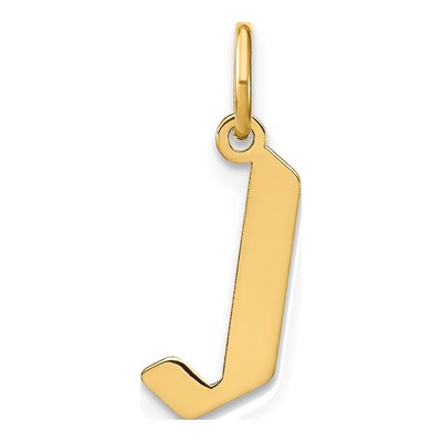 Gold-Plated Sterling Silver Letter J Pendant