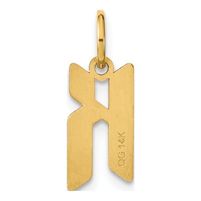 Gold-Plated Sterling Silver Letter K Pendant – view 4