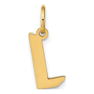 Gold-Plated Sterling Silver Letter L Pendant