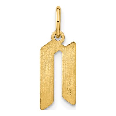 Gold-Plated Sterling Silver Letter N Pendant – view 4