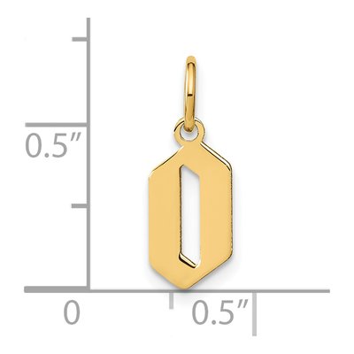 Gold-Plated Sterling Silver Letter O Pendant – view 5