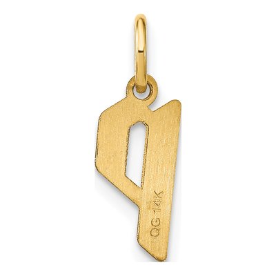 Gold-Plated Sterling Silver Letter P Pendant – view 3