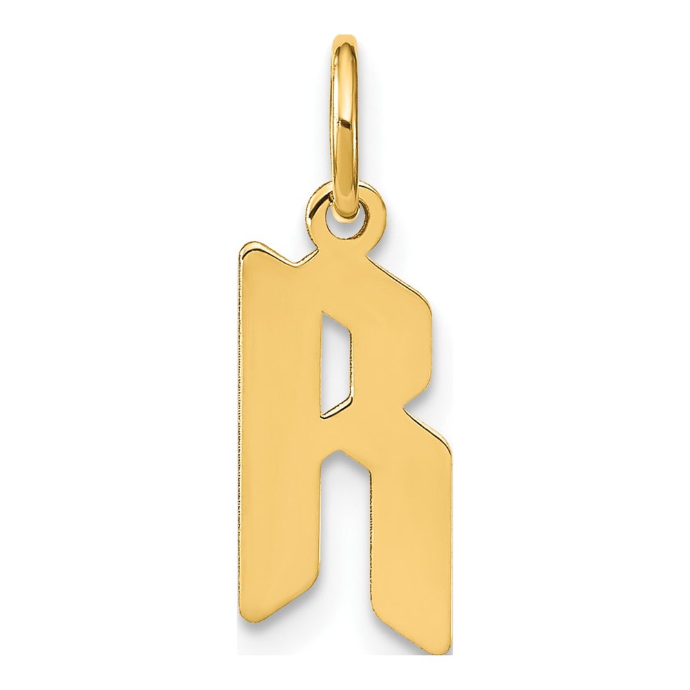 Sterling Silver Gold-Plated Letter R Initial Pendant