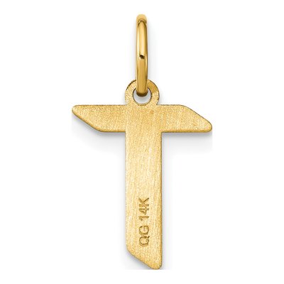 Gold-Plated Sterling Silver Letter T Pendant – view 4