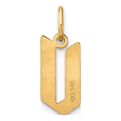 Gold-Plated Sterling Silver Letter V Pendant – view 3