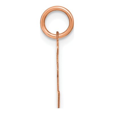 Rose Gold-Plated Sterling Silver Letter E Pendant – view 2