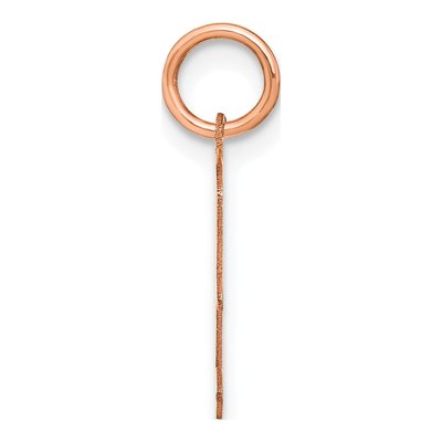 Rose Gold-Plated Sterling Silver Letter F Pendant – view 2