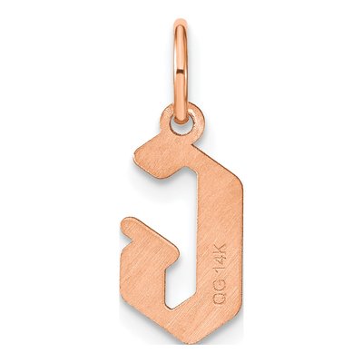 Rose Gold-Plated Sterling Silver Letter G Pendant – view 3