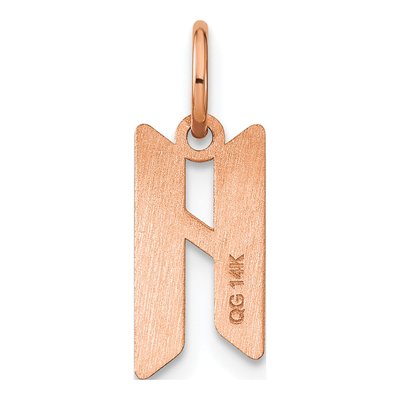 Rose Gold-Plated Sterling Silver Letter H Pendant – view 3