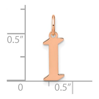 Rose Gold-Plated Sterling Silver Initial I Pendant – view 4