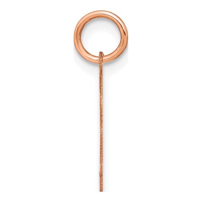 Rose Gold-Plated Sterling Silver Letter J Pendant – view 2