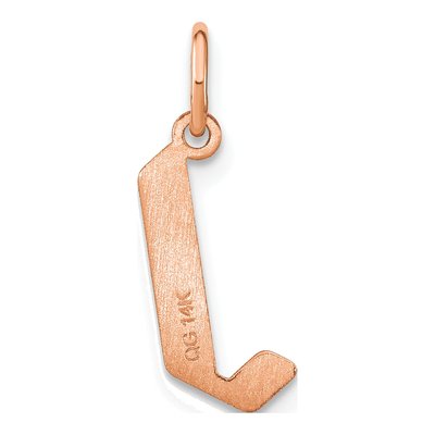 Rose Gold-Plated Sterling Silver Letter J Pendant – view 3