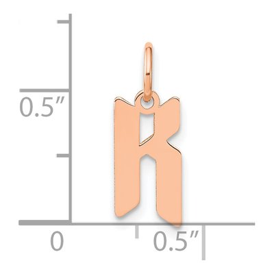 Rose Gold-Plated Sterling Silver Letter K Pendant – view 4